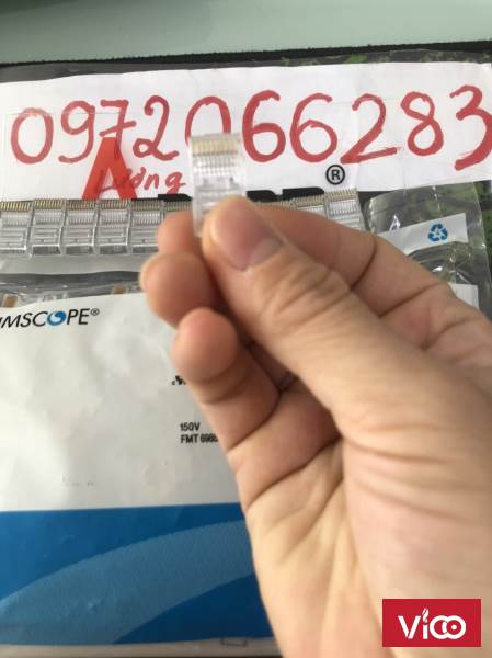 Hạt mạng RJ50 RJ48 AMP/commscope Đầu bấm mạng 10 chân CONNECTOR RJ50