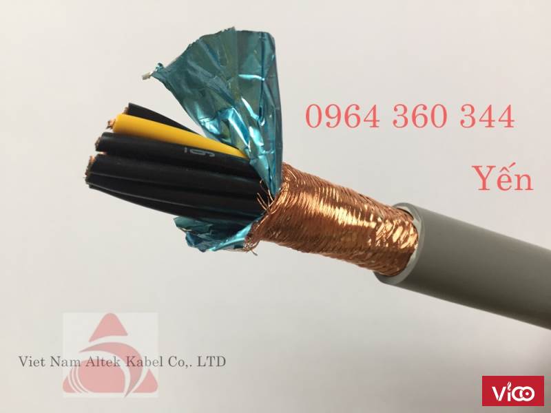 cáp điều khiển Altek Kabel SH500 6x0.5mm, 6x0.75mm, 6x1.0mm, 6x1.5mm chống nhiễu