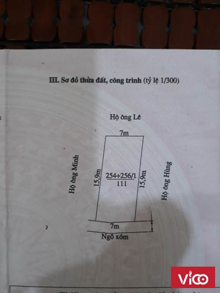 BÁN LÔ ĐẤT MẶT NGÕ ĐƯỜNG PHƯƠNG LƯU, HẢI AN, HP, DTMB 111M2 MẶT NGÕ OTO 4 CHỖ VÀO ĐƯỢC, CÁCH MẶT