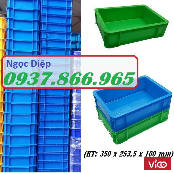 Khay nhựa đựng linh kiện kích thước 350 x 253 x 100 mm