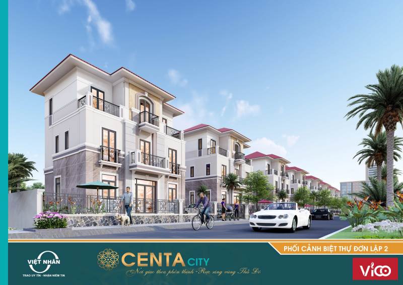 Chỉ 5.xx tỷ sở hữu ngay Biệt Thự Song Lập tại khu đô thị Centa City