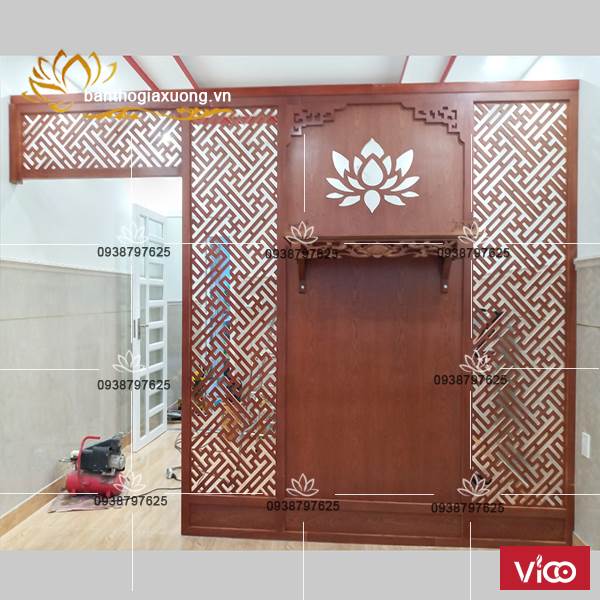 Mẫu vách ngăn phòng thờ chung cư giá hời tại quận Tân Bình