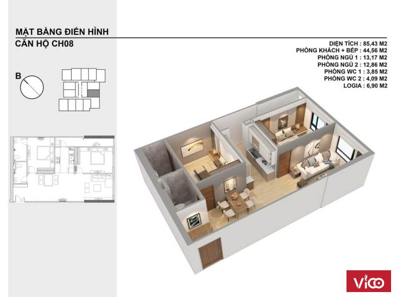 5 căn 2 ngủ đẹp nhất dự án viễn đông star. Nhận nhà ngay