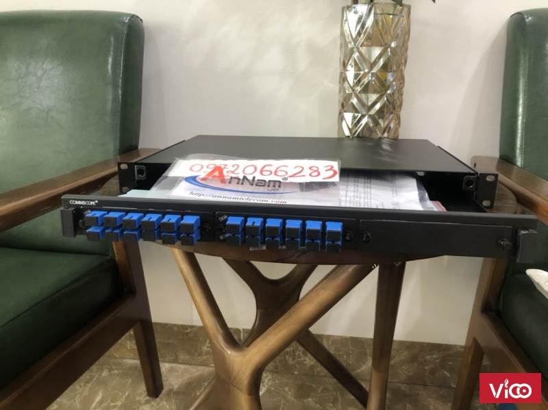 Hộp nối sợi quang SM ODF 24 khớp nối LC dạng trượt 1U mã 760241651
