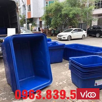 Thùng nhựa chữ nhật 500L nuôi cá, dưỡng cá,... LH 0963.839.593 Ms.Loan