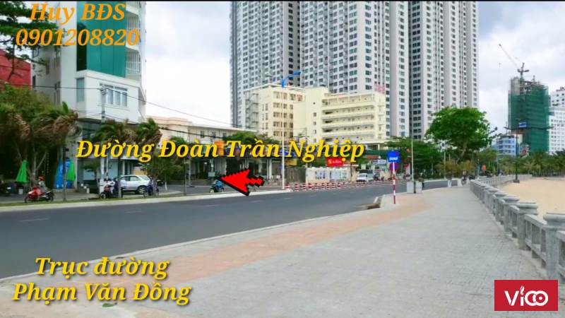 Bán nhà đất mặt tiền Đoàn Trần Nghiệp, gần trường ĐH Nha Trang. Cách biển 300m