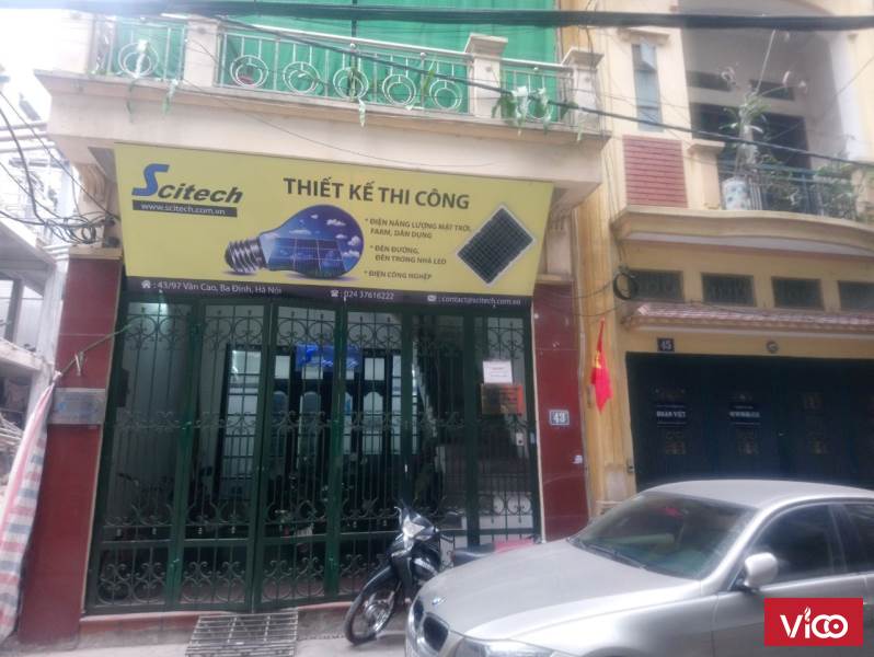 Cho thuê Văn phòng tầng 1 nhà số 43 ngõ 97, đường Văn Cao,Ba Đình, HN