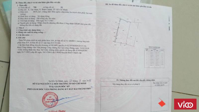 Bán lô đất giá rẻ 5.000m2 đất vườn (CLN) tâm huyết tại đường D4 ,xã Tân Nhựt, Bình Chánh