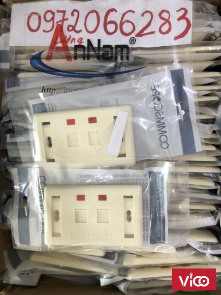 Mặt nạ outlet 2 cổng Commscope 2723682