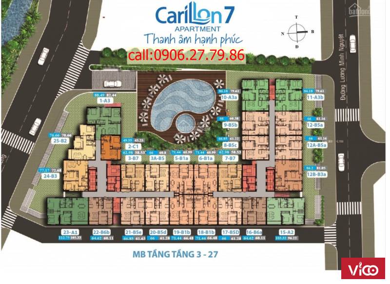 chính chủ đối chiếu trên hợp đồng cần bán nhanh căn 1 phòng ngủ thuộc chung cư cao cấp carilon 7
