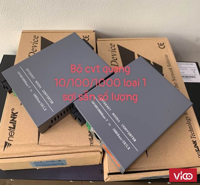 Bộ chuyển đổi 1 sợi Converter quang điện Netlink HTB4100AB loại 10/100/1000