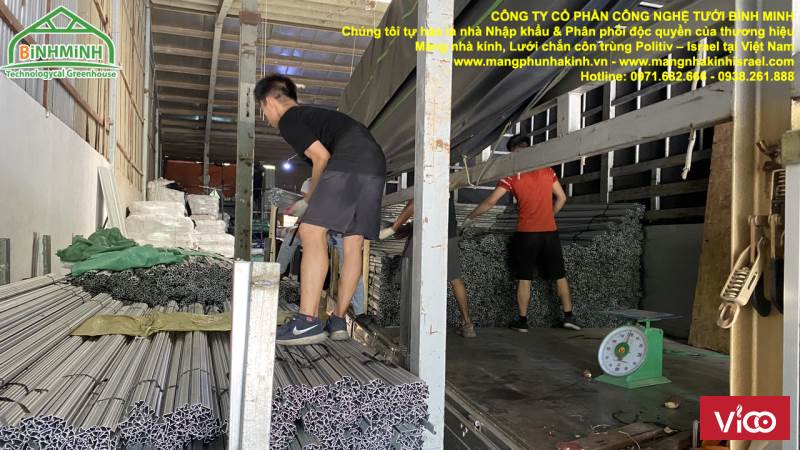 Nẹp nhà kính, nẹp nhà lưới, thanh nẹp C và zíc zắc lò xo