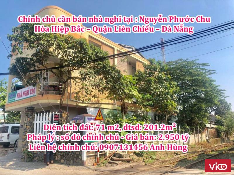 Chính chủ cần bán nhà nghỉ tại Nguyễn Phước Chu Hòa Hiệp Bắc Quận Liên Chiểu