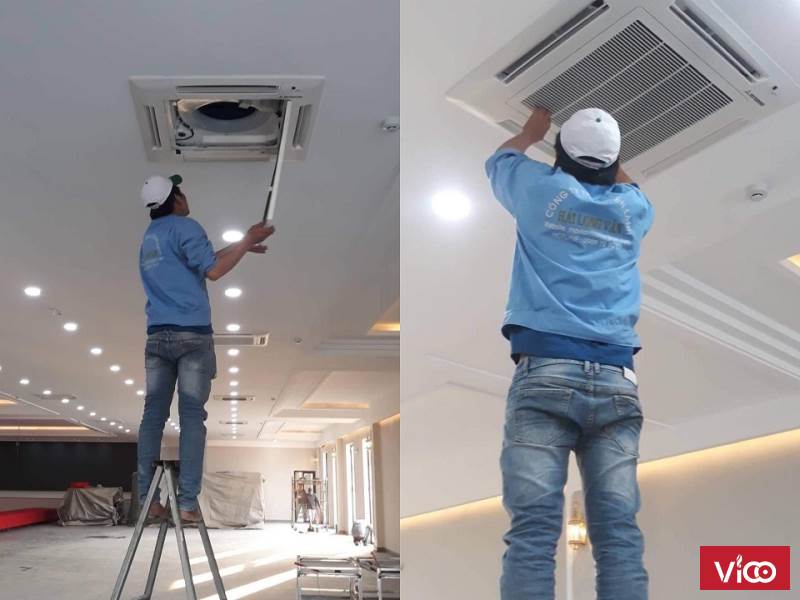 Gợi ý nhà thầu đại lý thi công máy lạnh âm trần cassette trọn bộ giá tốt