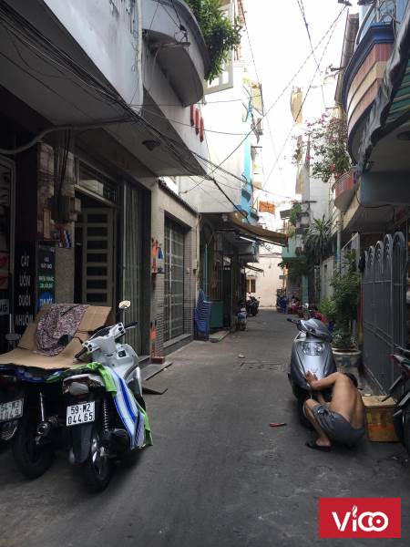 Cho thuê nhà 4x9m 3 tầng,giá 7 triệu hẻm Lũy Bán Bích,Tân Phú