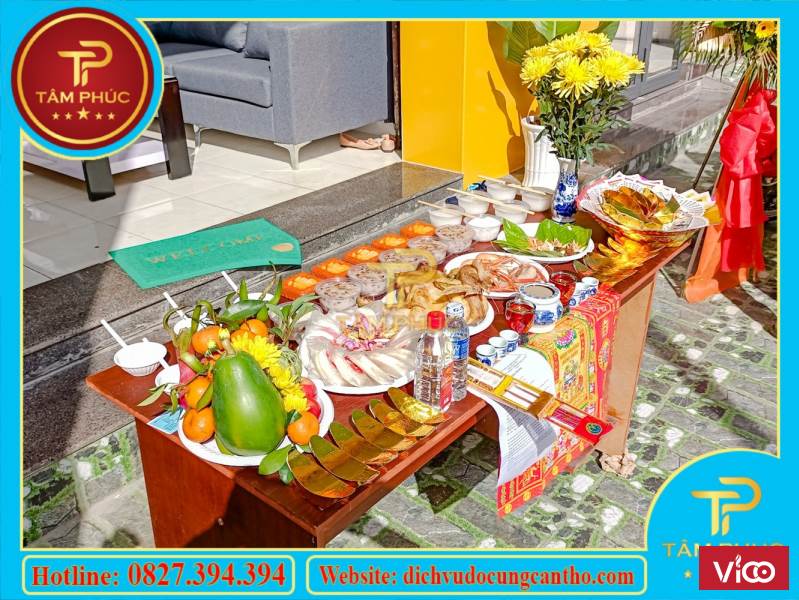 Mâm cúng khai trương trọn gói đẹp mắt tại Cần Thơ