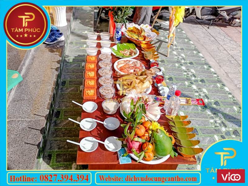Mâm cúng khai trương trọn gói đẹp mắt tại Cần Thơ