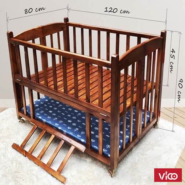 Giường Cũi Trẻ Em 6 Chức Năng