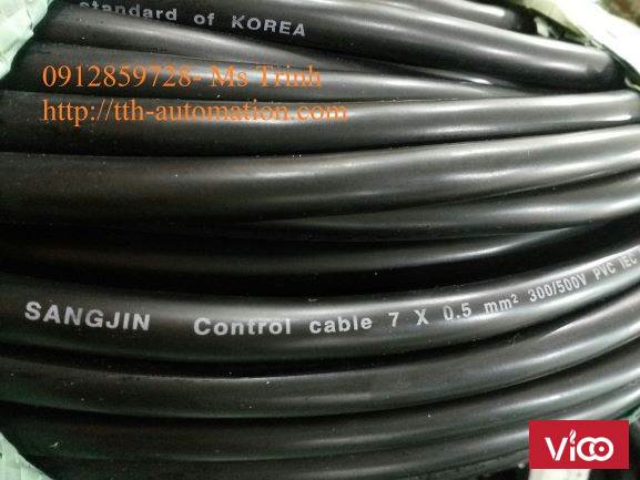 CÁP ĐIỀU KHIỂN SANGJIN 70.5 CHỐNG NHIỄU, xuất xứ Hàn Quốc
