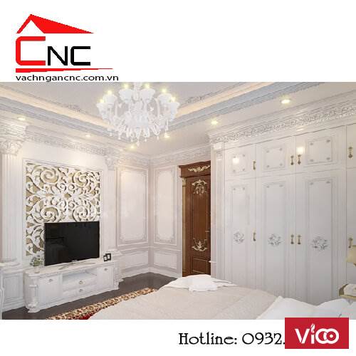 Mẫu vách ngăn phòng ngủ hiện đại đơn giản đẹp mắt Quận Tân Phú