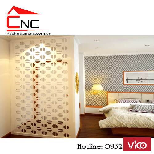 Mẫu vách ngăn phòng ngủ hiện đại đơn giản đẹp mắt Quận Tân Phú