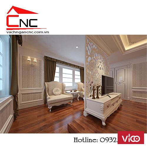 Mẫu vách ngăn phòng ngủ hiện đại đơn giản đẹp mắt Quận Tân Phú