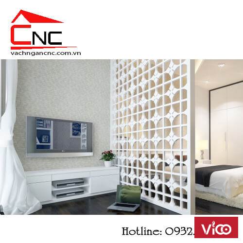 Mẫu vách ngăn phòng ngủ hiện đại đơn giản đẹp mắt Quận Tân Phú