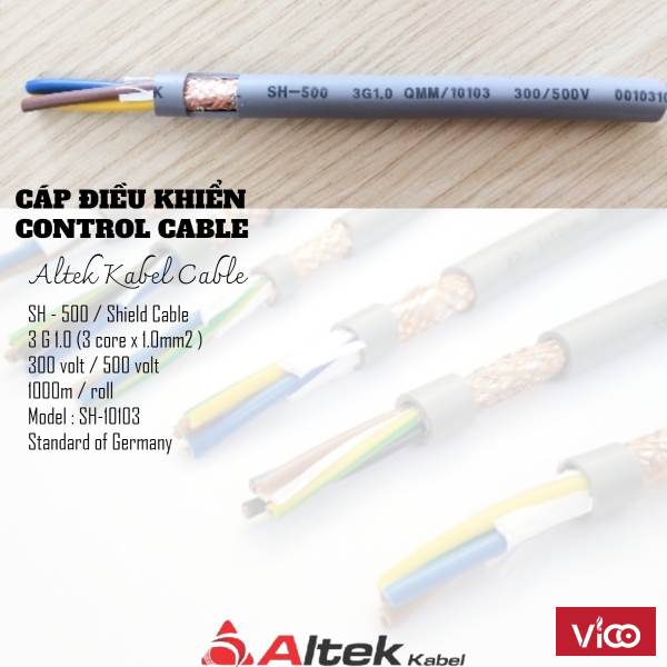Cáp điều khiển SH500 (10103) Altek Kabel