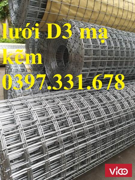 Lưới thép hàn, lưới thép hàn mạ kẽm D3 ô 50x50mm giá rẻ tại Hà Nội