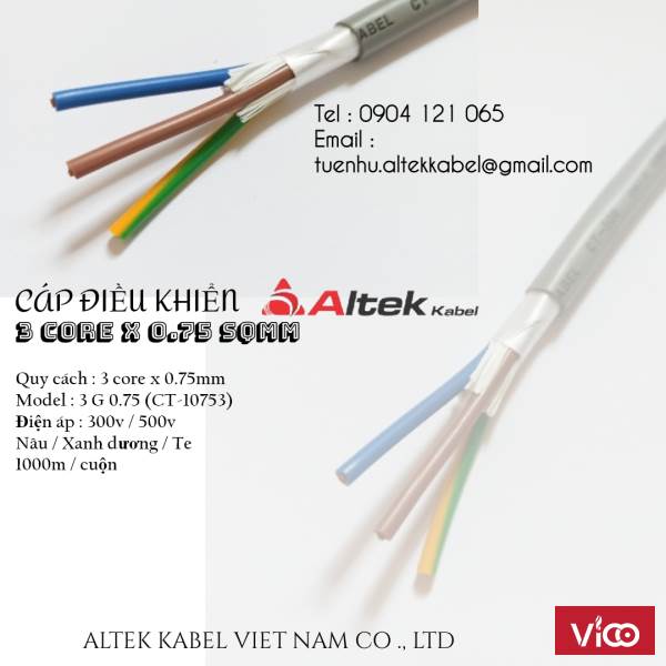 Cáp điều khiển Altek Kabel ( Standard of Germany ) CT10753