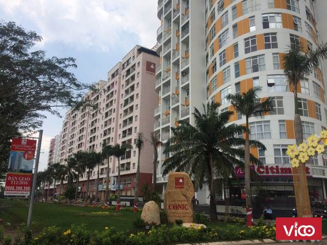 Bán căn hộ Conic Skyway sổ hồng 92m2, 2PN, sân vườn giá 2.15 tỷ, LH 0909476255