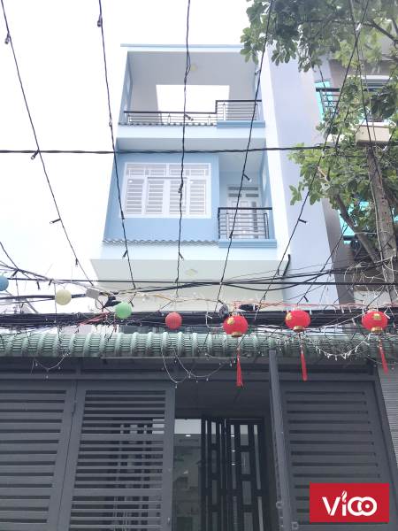 Nhà (417m) nhà mới đẹp hẻm 184 Âu Dương Lân F3 Q8