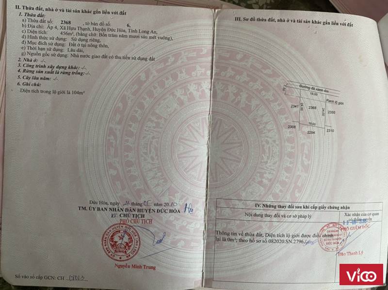 Mua Bán Đất Nền Long An 950tr, SHR Sang Tên Công Chứng Trong Ngày