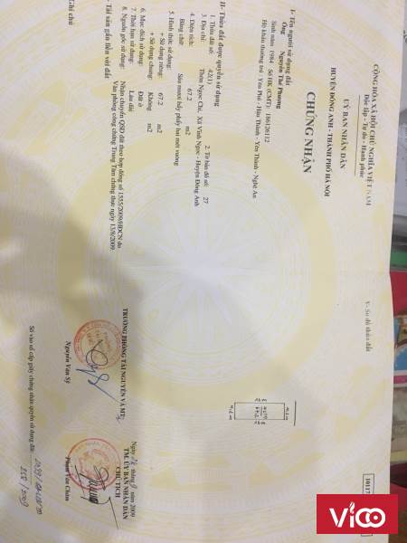 68m2 Chân cầu Nhật Tân đường 3 oto giá 64tr 0984351359