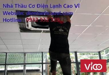 Thi công máy lạnh Bình Dương Máy lạnh Cao Vĩ