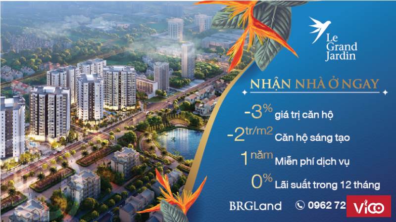 Chung cư Le Grand Jadirn vị trí đẹp nhất Sài Đồng Long Biên, với 400 triệu nhận nhà ở ngay