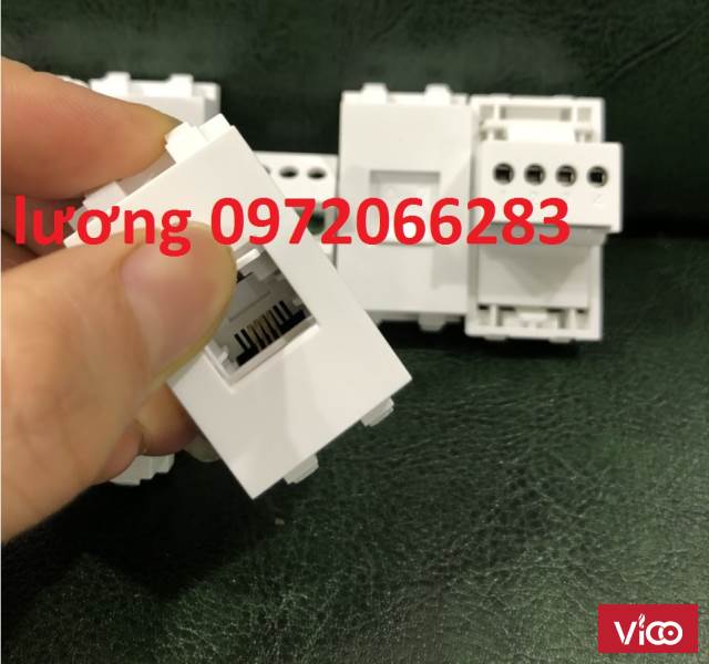 Nhân thoại RJ11 nắp âm tường, âm sàn cat3 sẵn hàng