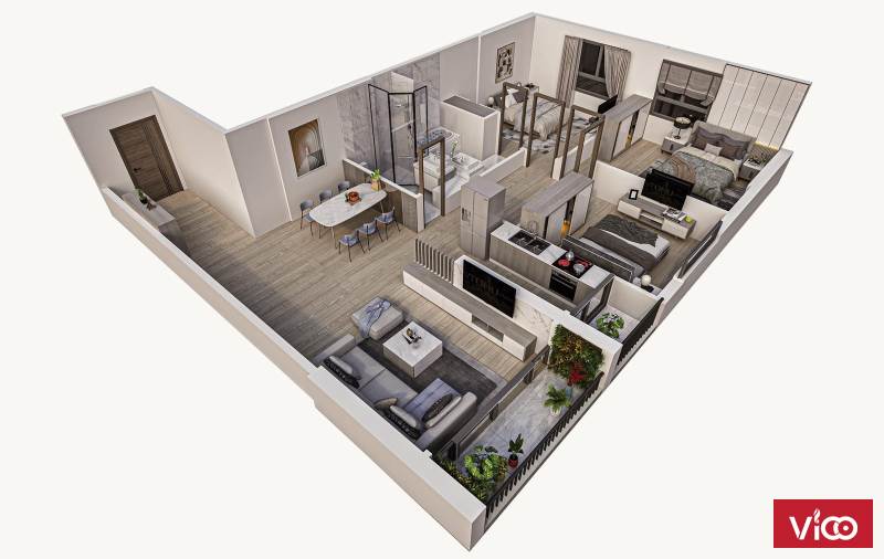 Căn hộ 2PN1 Feliz Homes giá chỉ từ 2.4 TỶ Trung Tâm Quận Hoàng Mai