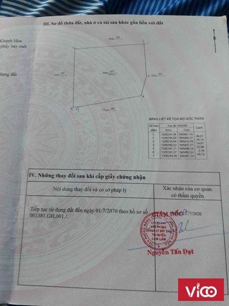 Chính chủ cần bán lô đất 5200m2 có thổ cư