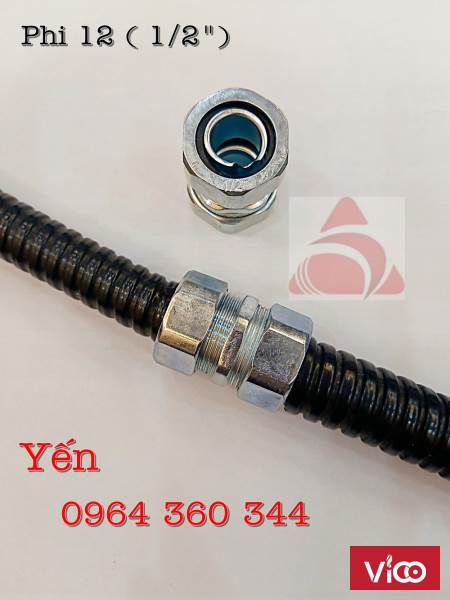 Ống ruột gà tráng kẽm bọc nhựa PVC, ống ghen mềm luồn dây phi 20