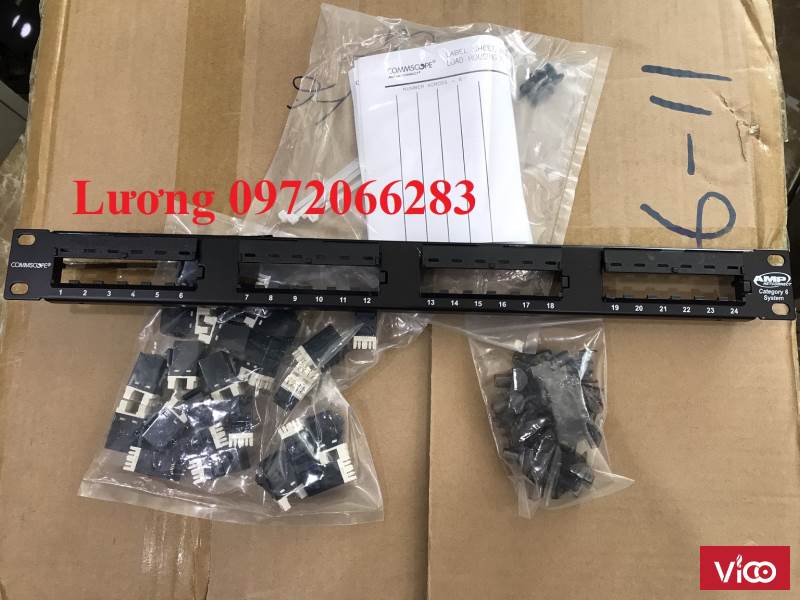 Patch panel 24 port Cat5e COMMSCOPE P/N 14791542 MÃ CŨ