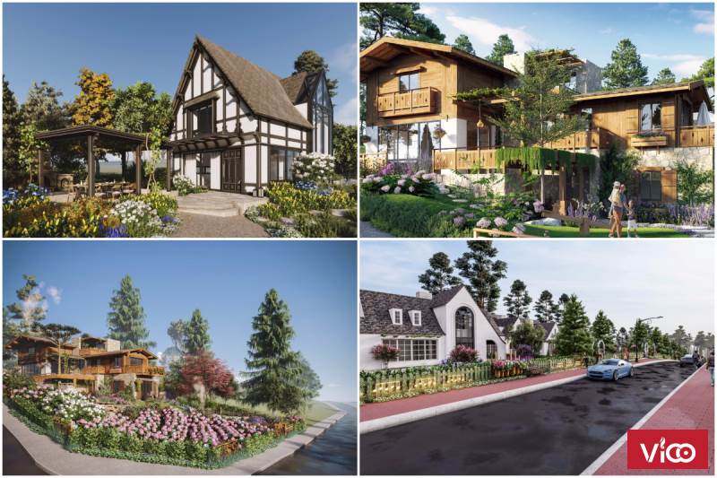 Biệt thự vườn sinh thái Dambri, DT 300m2, Sổ hồng đủ, 1ty5/sản phẩm