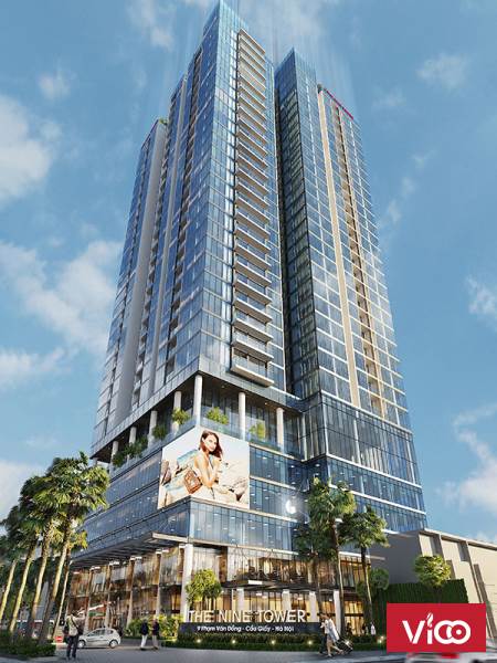 The Nine Tower Cầu Giấy vị trí cửa ngõ thủ đô cho thuê mặt bằng từ 300k/m2.