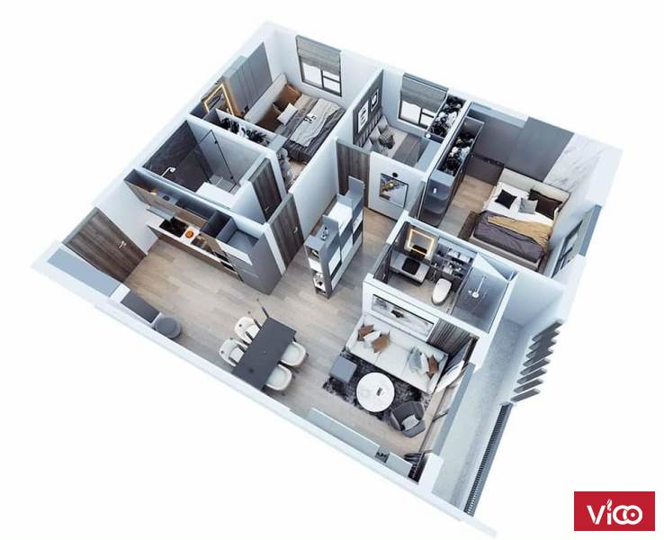 Chỉ 1,1 tỷ sở hữu ngay căn hộ 2PN ở TP Thuận An