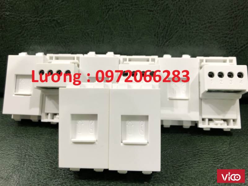 Nhân thoại RJ11 nắp âm tường âm sàn cat3 lắp mặt panasonic