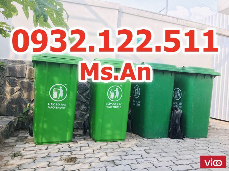 BÁN THÙNG RÁC SINH HOẠT 240L LOẠI DÀY 15KG