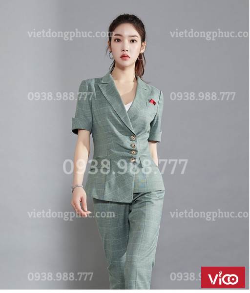 Bộ vest nữ công sở  phong cách thời trang thu đông thanh lịch  Thời trang   Việt Giải Trí