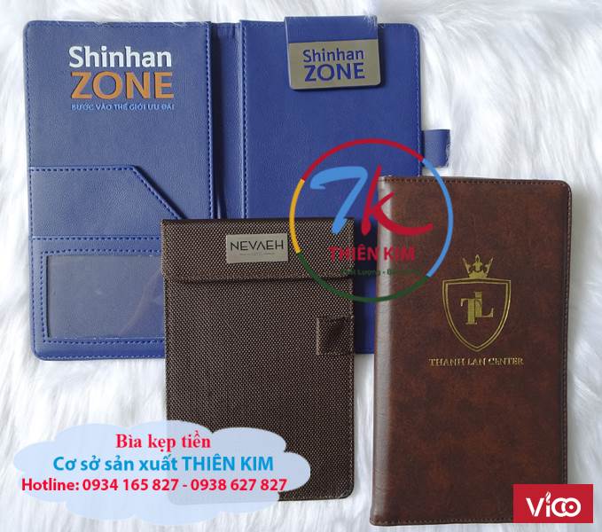 Xưởng may bìa kẹp tiền, đặt may bìa kẹp bill, sản xuất táp tính tiền, chuyên làm bìa kẹp tiền,