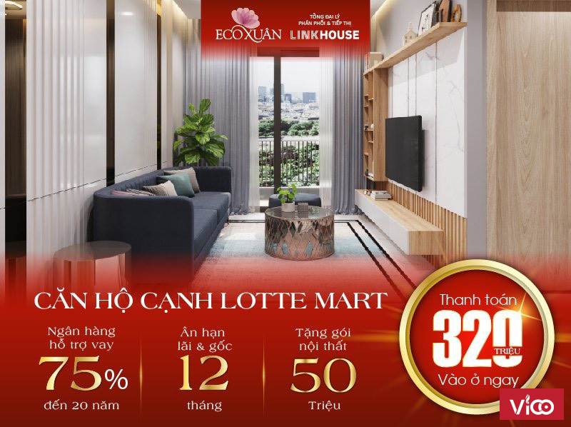 SỞ HỮU CĂN HỘ CẠNH LOTTE MART BÌNH DƯƠNG CHỈ 320TR