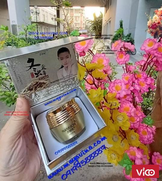 Kem trị nám da HuaYueNong (aweto) đông trùng hạ thảo loại bỏ đốm nâu tàn nhang